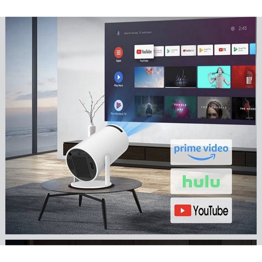 HY300 Ultra HD Multimedia Projector Mini Portable Smart Projector Gaming Movies